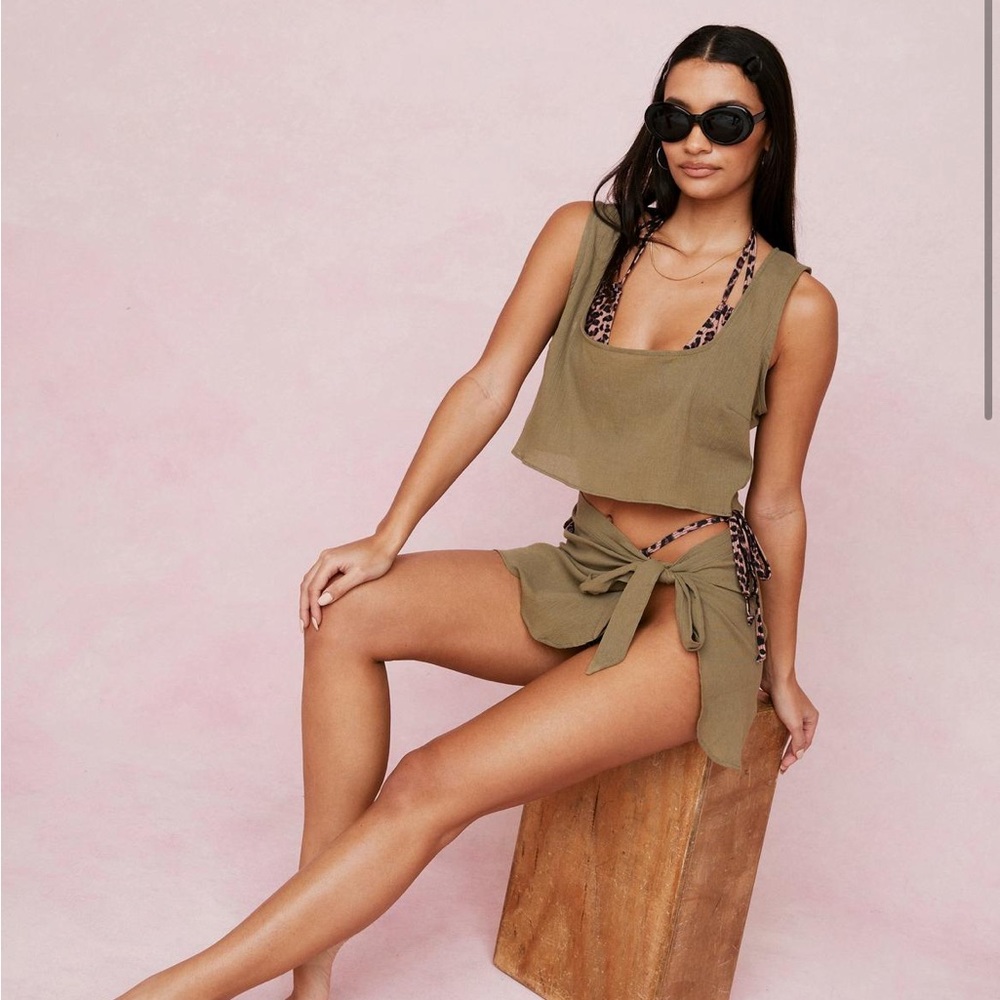 Nasty Gal Beach CropTop and Skirt Set